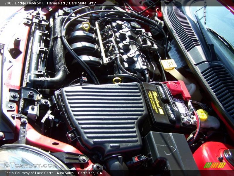 Flame Red / Dark Slate Gray 2005 Dodge Neon SXT