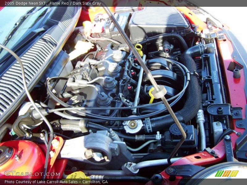 Flame Red / Dark Slate Gray 2005 Dodge Neon SXT