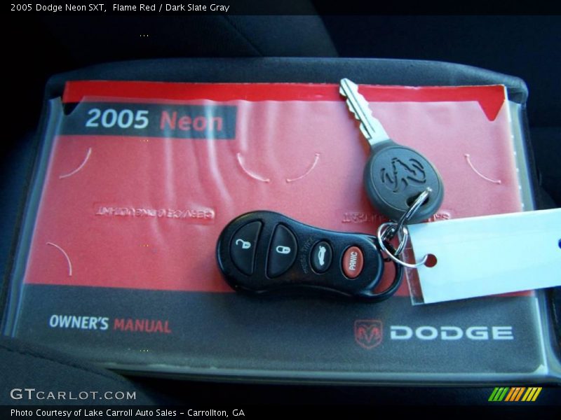 Flame Red / Dark Slate Gray 2005 Dodge Neon SXT