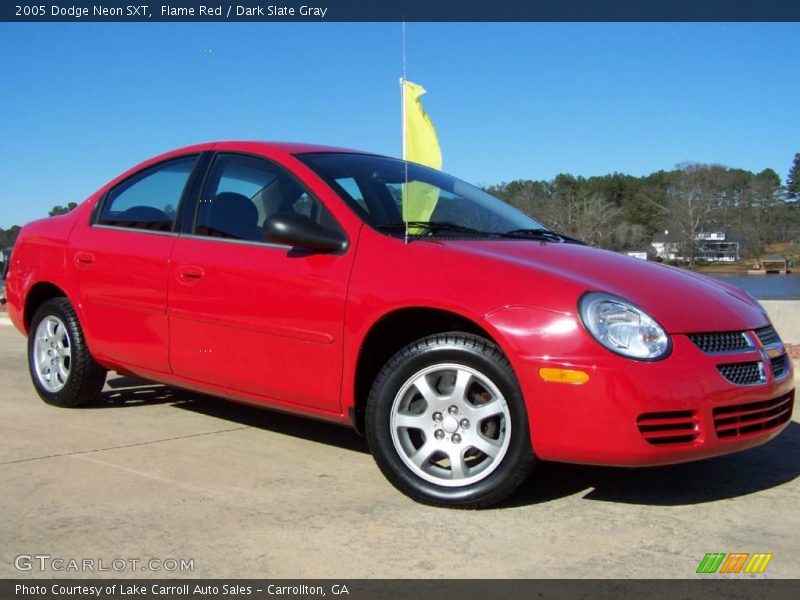Flame Red / Dark Slate Gray 2005 Dodge Neon SXT