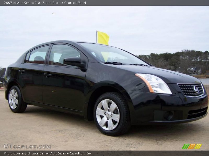 Super Black / Charcoal/Steel 2007 Nissan Sentra 2.0