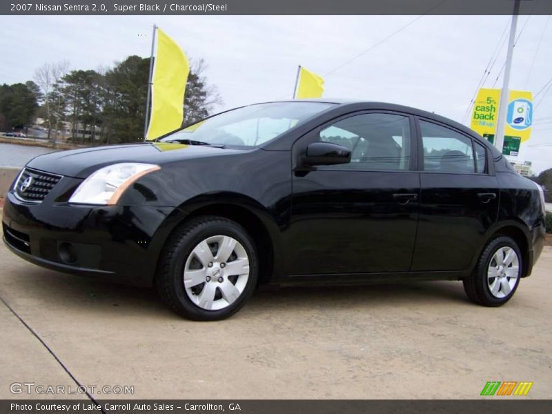 Super Black / Charcoal/Steel 2007 Nissan Sentra 2.0