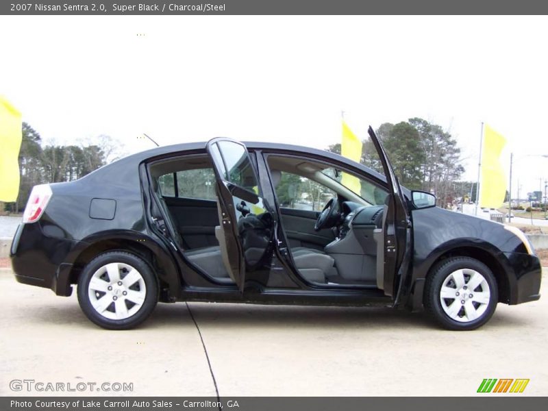 Super Black / Charcoal/Steel 2007 Nissan Sentra 2.0