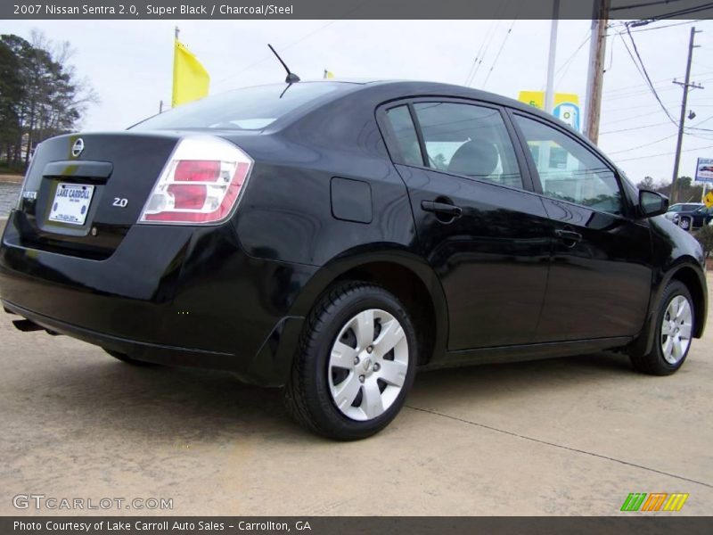 Super Black / Charcoal/Steel 2007 Nissan Sentra 2.0