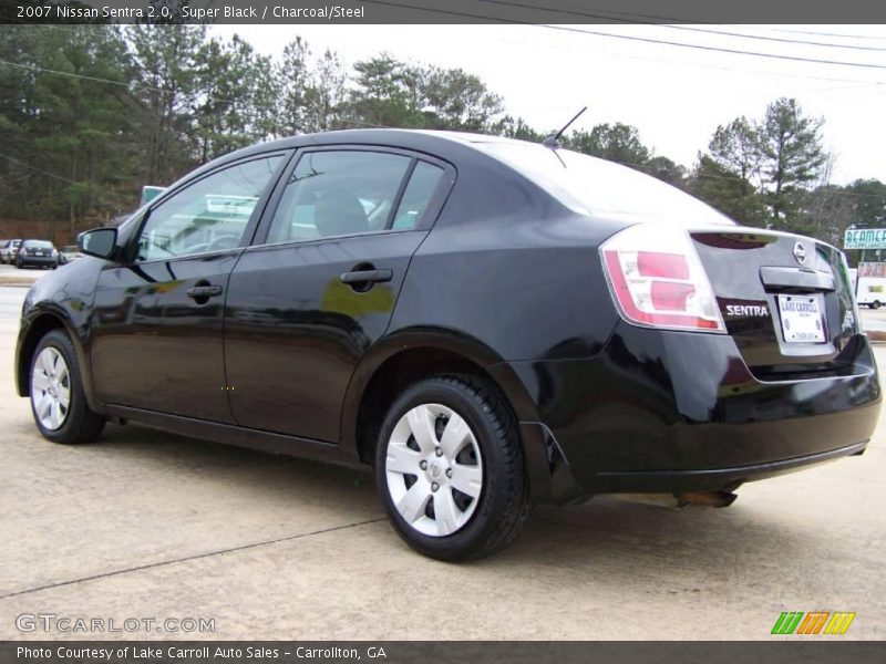 Super Black / Charcoal/Steel 2007 Nissan Sentra 2.0