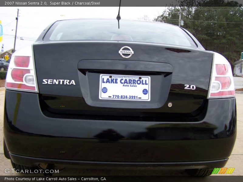 Super Black / Charcoal/Steel 2007 Nissan Sentra 2.0