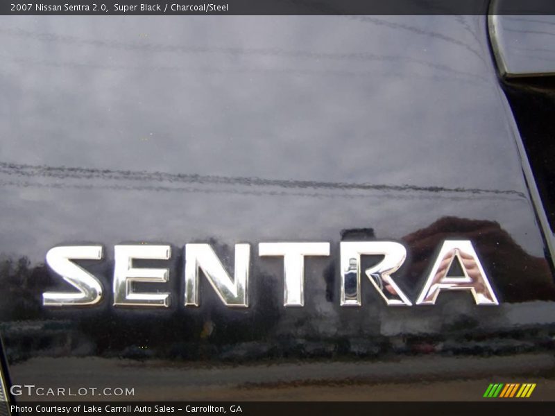 Super Black / Charcoal/Steel 2007 Nissan Sentra 2.0