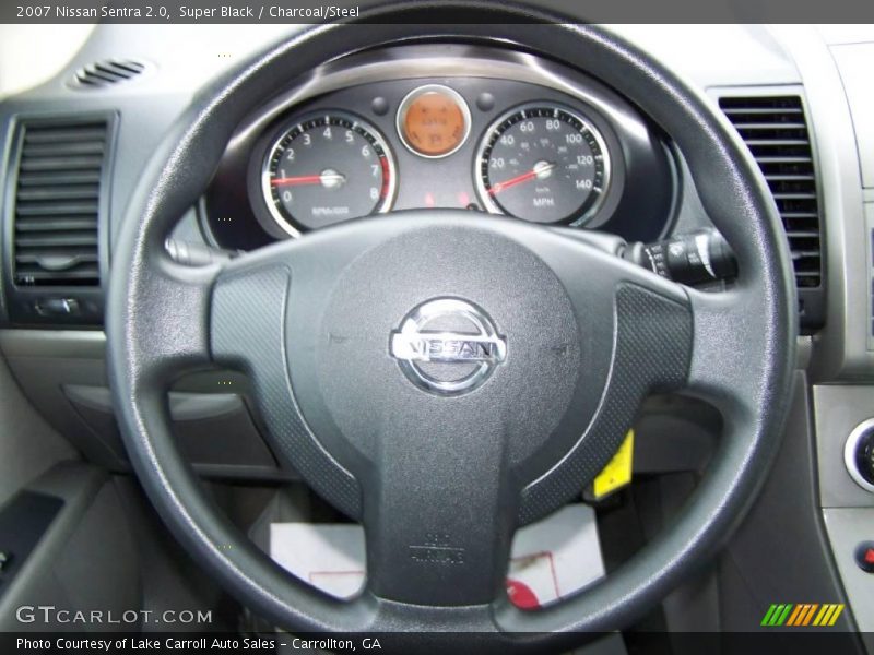 Super Black / Charcoal/Steel 2007 Nissan Sentra 2.0