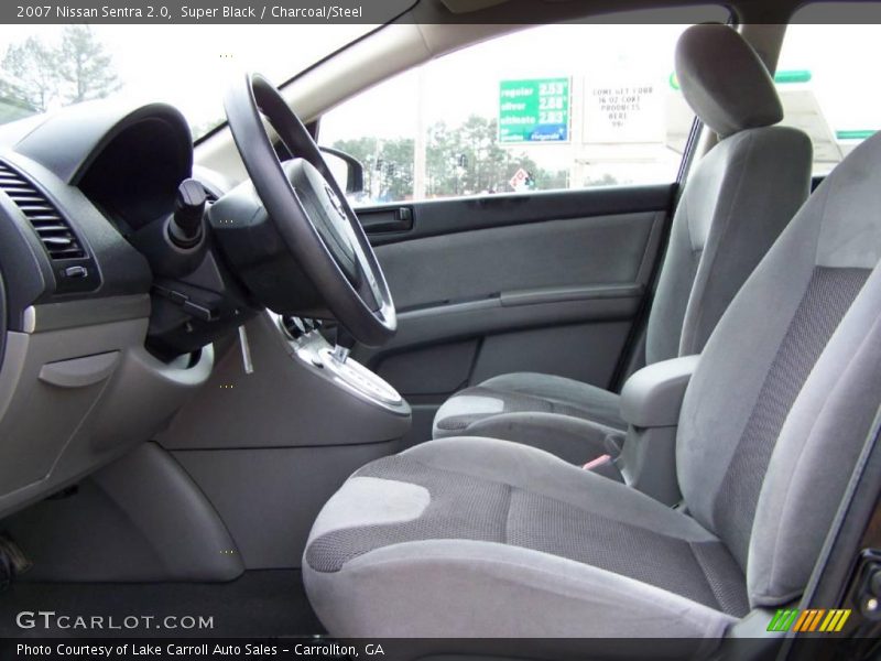 Super Black / Charcoal/Steel 2007 Nissan Sentra 2.0