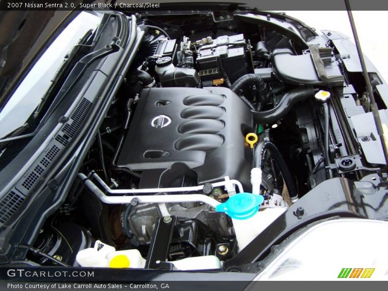 Super Black / Charcoal/Steel 2007 Nissan Sentra 2.0