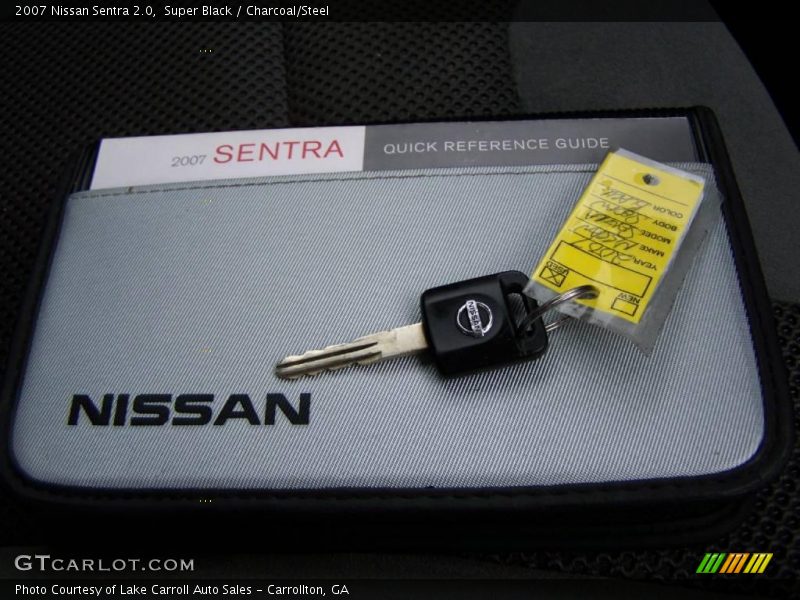 Super Black / Charcoal/Steel 2007 Nissan Sentra 2.0