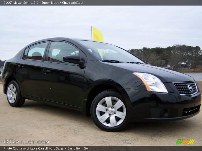 Super Black / Charcoal/Steel 2007 Nissan Sentra 2.0