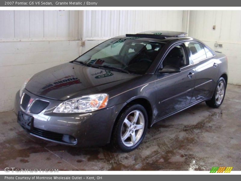 Granite Metallic / Ebony 2007 Pontiac G6 V6 Sedan