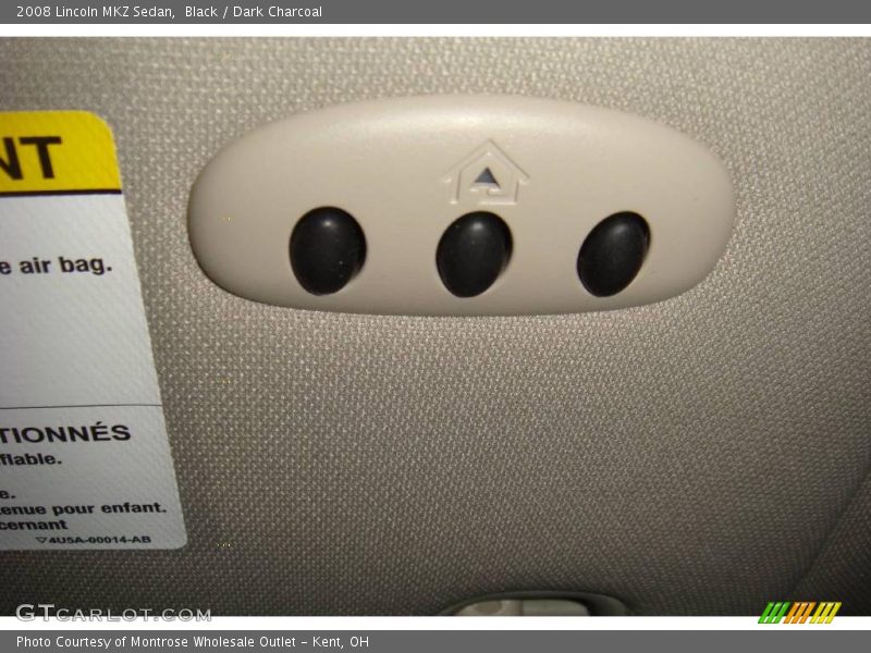 Black / Dark Charcoal 2008 Lincoln MKZ Sedan