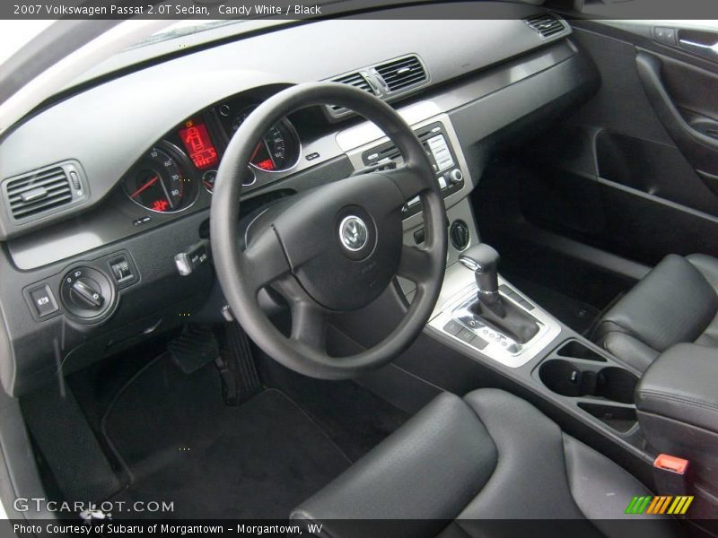 Candy White / Black 2007 Volkswagen Passat 2.0T Sedan