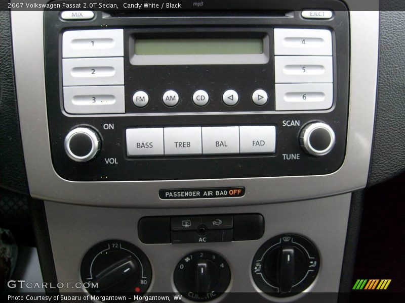 Candy White / Black 2007 Volkswagen Passat 2.0T Sedan