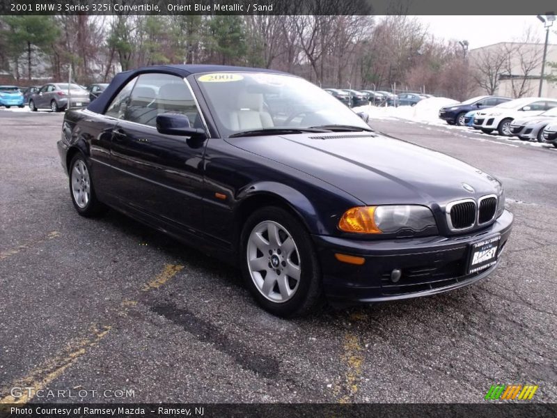 Orient Blue Metallic / Sand 2001 BMW 3 Series 325i Convertible