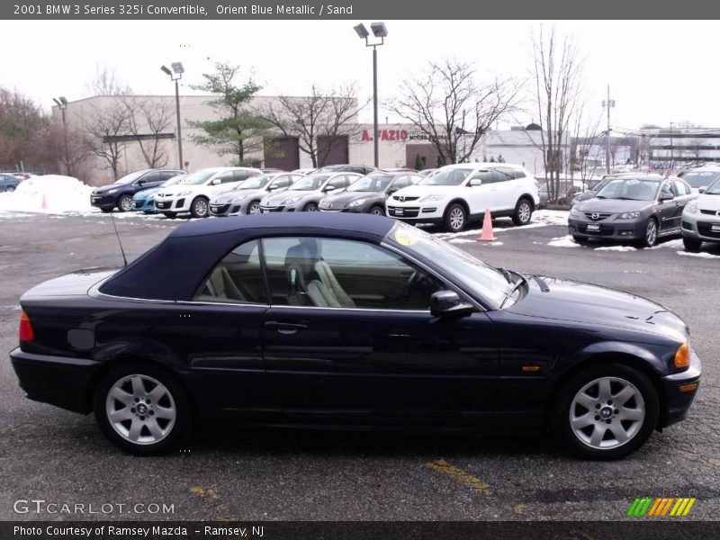 Orient Blue Metallic / Sand 2001 BMW 3 Series 325i Convertible