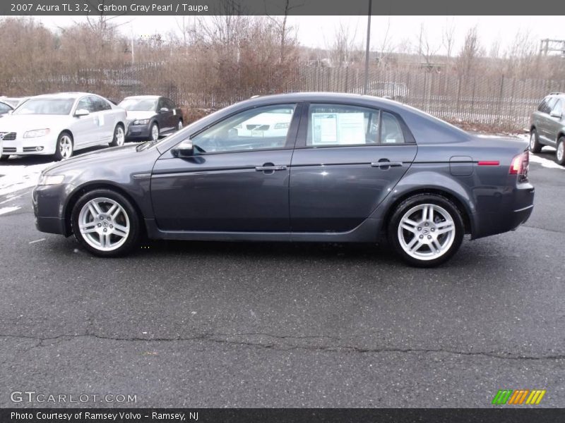 Carbon Gray Pearl / Taupe 2007 Acura TL 3.2