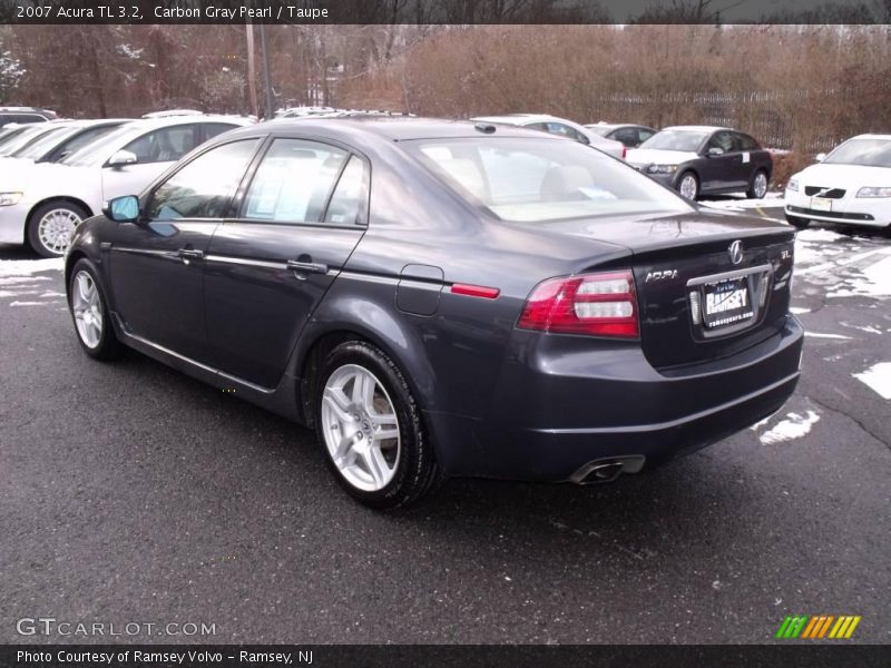 Carbon Gray Pearl / Taupe 2007 Acura TL 3.2