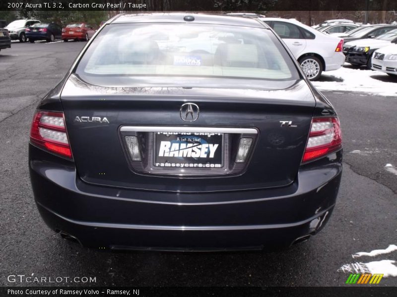 Carbon Gray Pearl / Taupe 2007 Acura TL 3.2