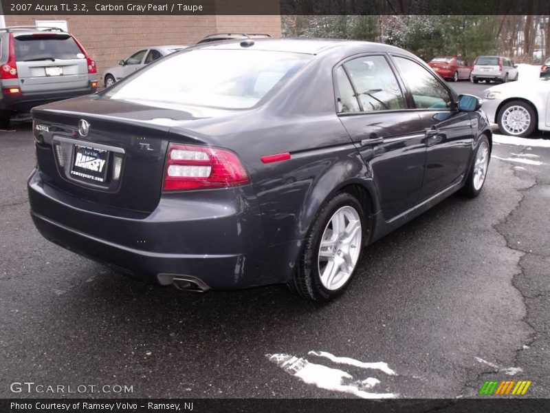 Carbon Gray Pearl / Taupe 2007 Acura TL 3.2
