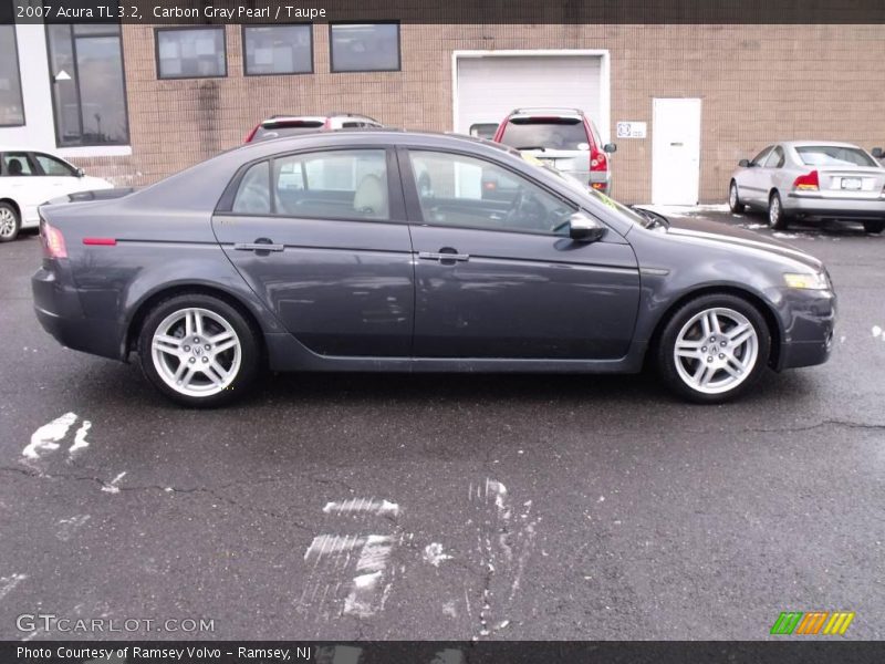 Carbon Gray Pearl / Taupe 2007 Acura TL 3.2