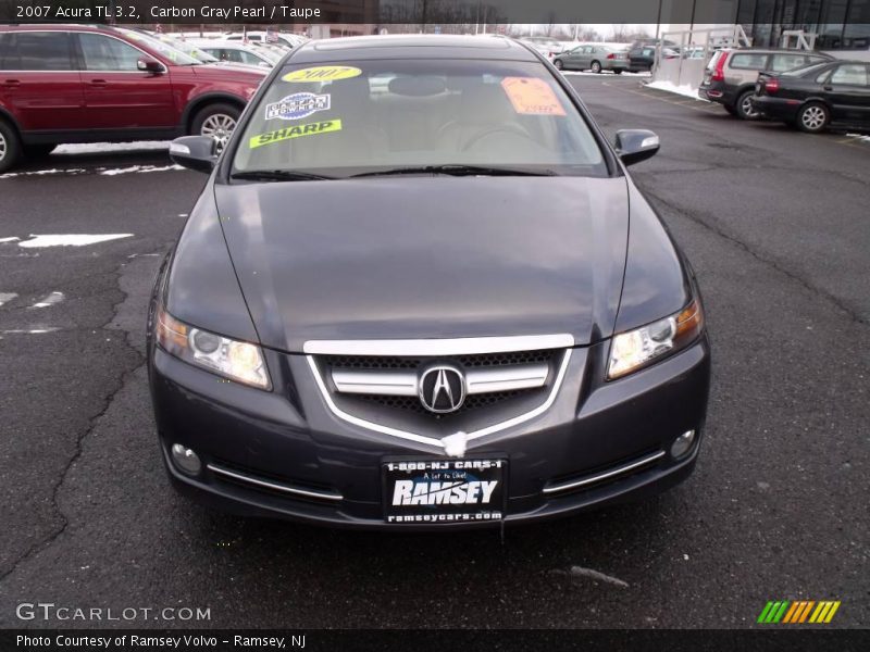 Carbon Gray Pearl / Taupe 2007 Acura TL 3.2