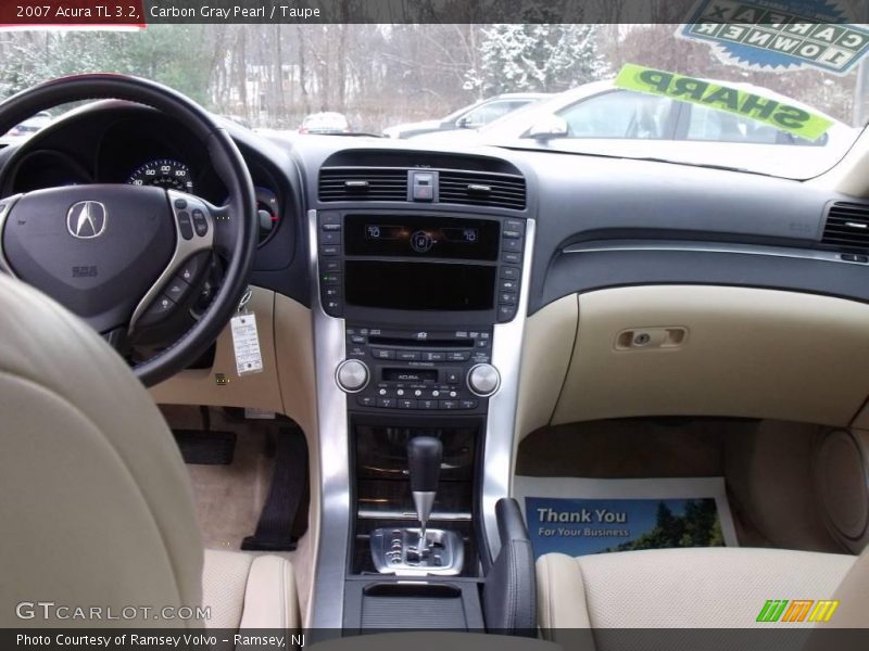 Carbon Gray Pearl / Taupe 2007 Acura TL 3.2