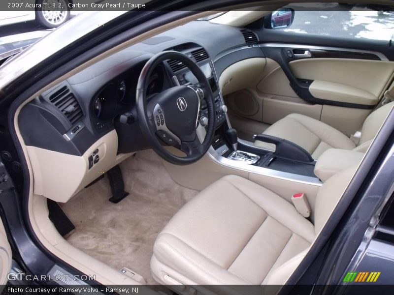 Carbon Gray Pearl / Taupe 2007 Acura TL 3.2