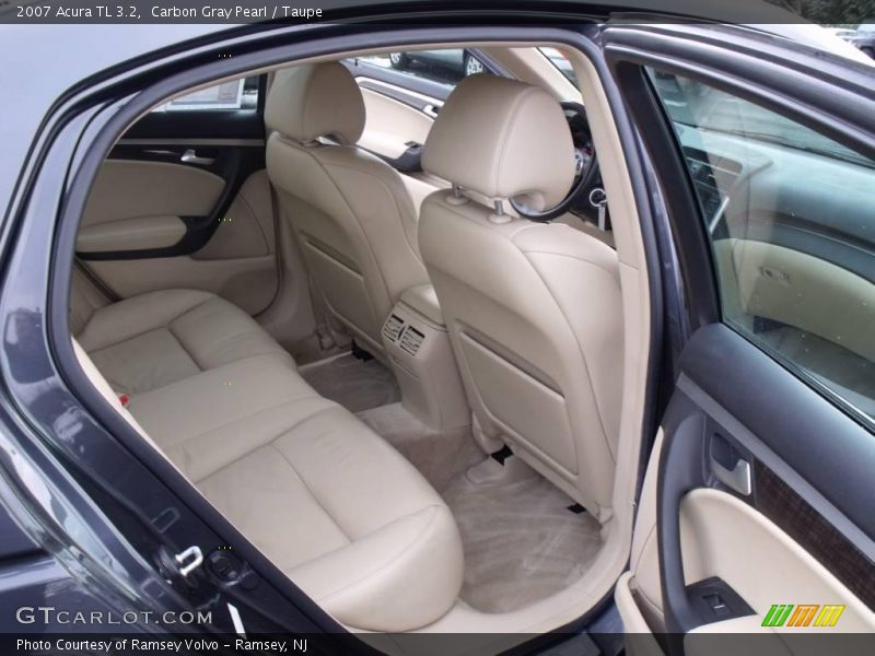Carbon Gray Pearl / Taupe 2007 Acura TL 3.2