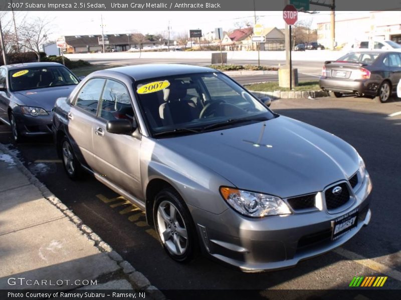 Urban Gray Metallic / Anthracite Black 2007 Subaru Impreza 2.5i Sedan
