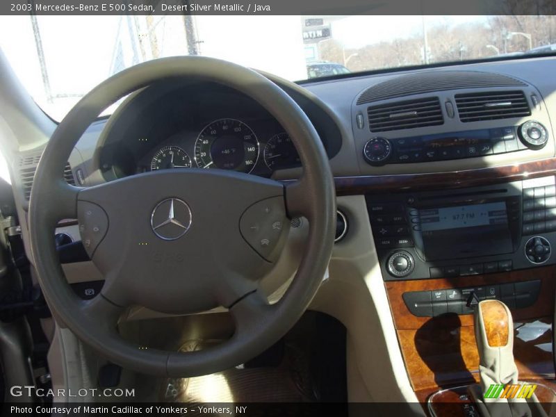 Desert Silver Metallic / Java 2003 Mercedes-Benz E 500 Sedan