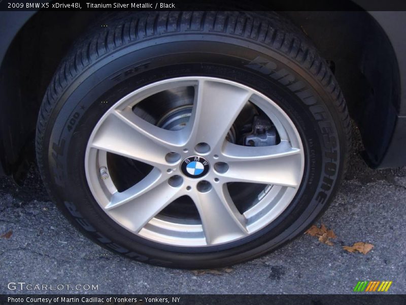 Titanium Silver Metallic / Black 2009 BMW X5 xDrive48i