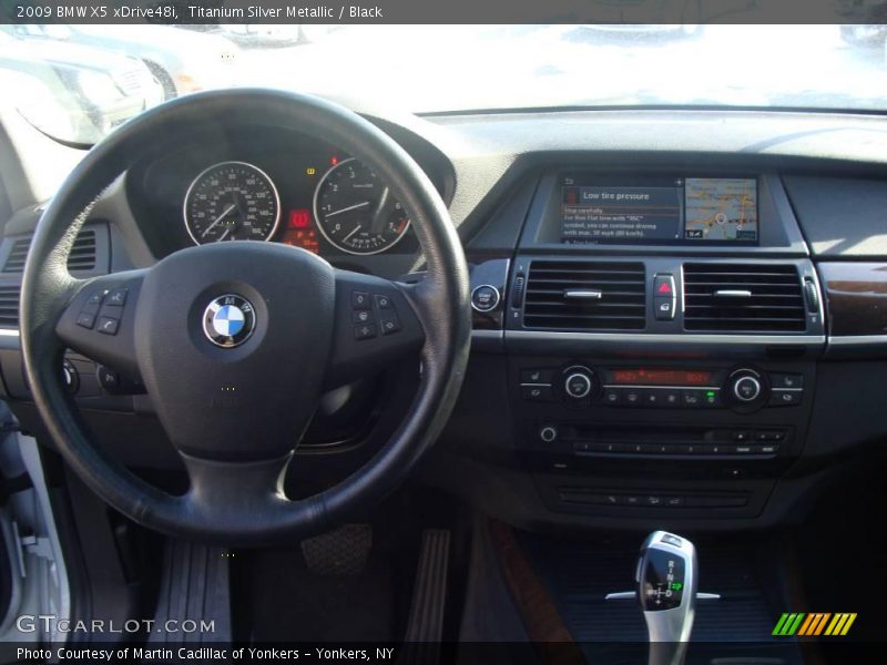 Titanium Silver Metallic / Black 2009 BMW X5 xDrive48i