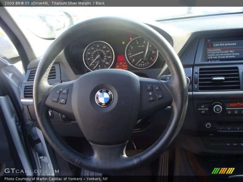 Titanium Silver Metallic / Black 2009 BMW X5 xDrive48i