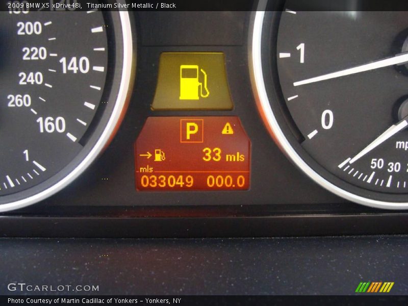 Titanium Silver Metallic / Black 2009 BMW X5 xDrive48i