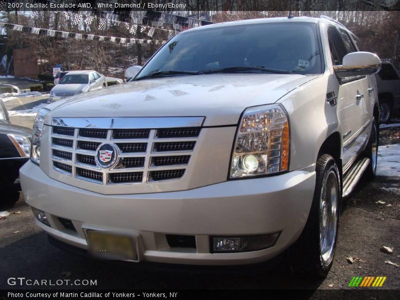 White Diamond / Ebony/Ebony 2007 Cadillac Escalade AWD