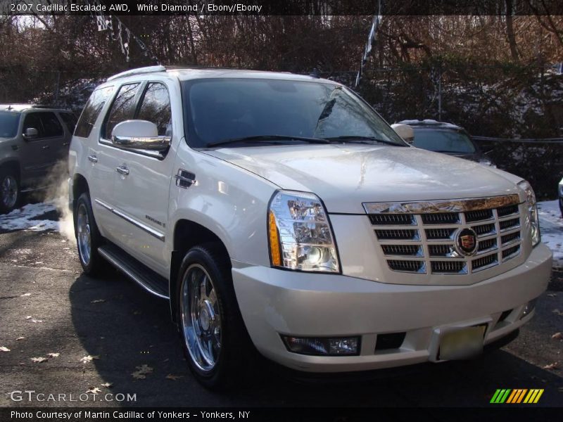 White Diamond / Ebony/Ebony 2007 Cadillac Escalade AWD