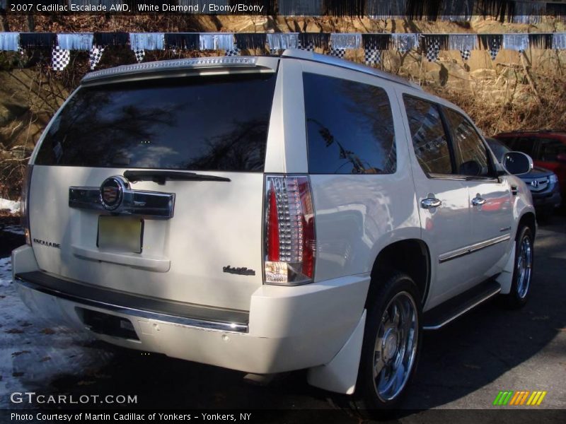 White Diamond / Ebony/Ebony 2007 Cadillac Escalade AWD