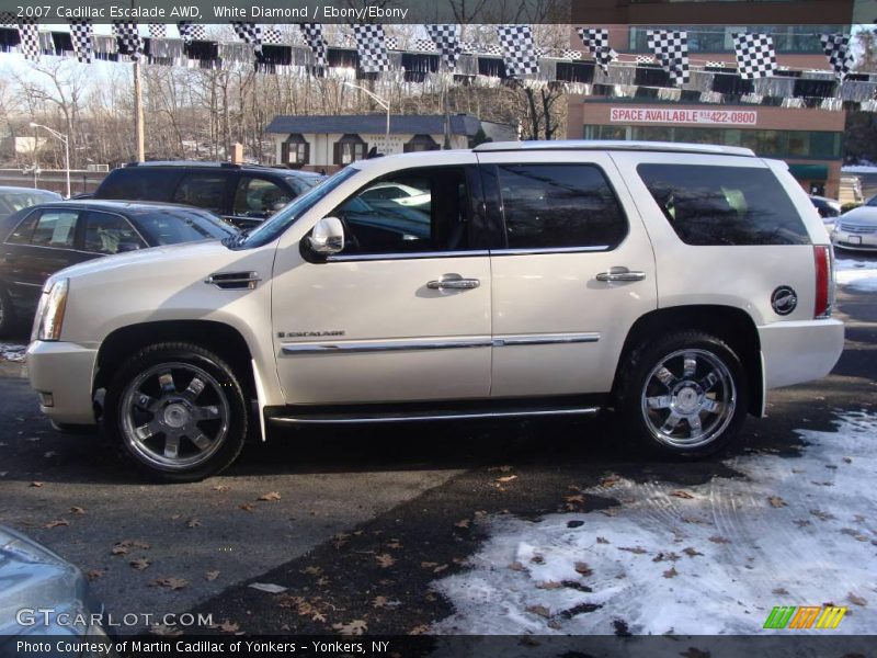 White Diamond / Ebony/Ebony 2007 Cadillac Escalade AWD