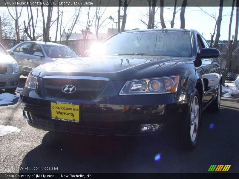 Ebony Black / Beige 2006 Hyundai Sonata GLS V6