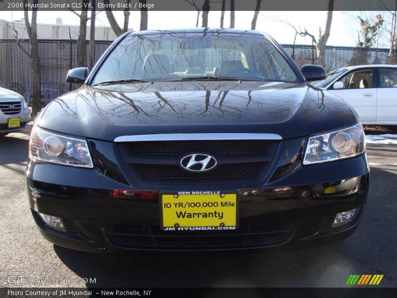 Ebony Black / Beige 2006 Hyundai Sonata GLS V6