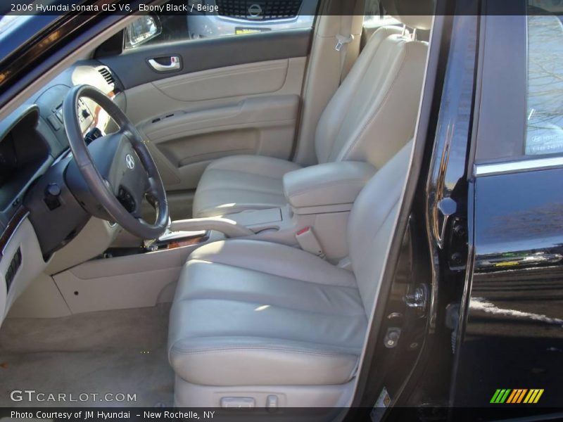 Ebony Black / Beige 2006 Hyundai Sonata GLS V6
