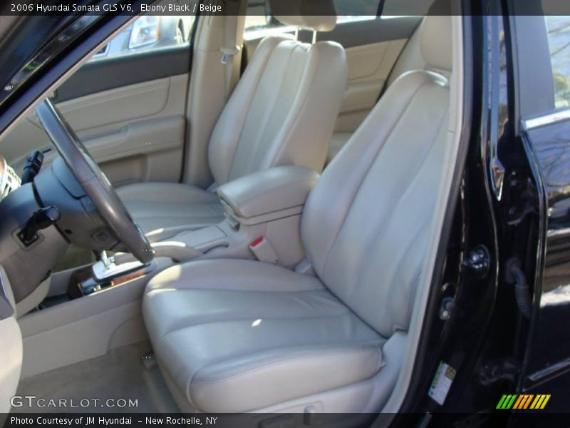 Ebony Black / Beige 2006 Hyundai Sonata GLS V6