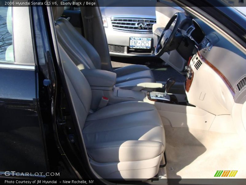 Ebony Black / Beige 2006 Hyundai Sonata GLS V6
