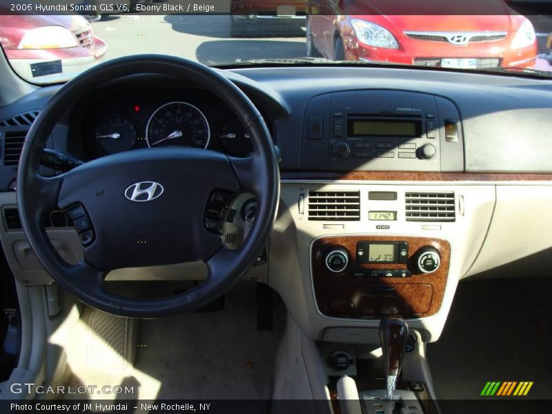 Ebony Black / Beige 2006 Hyundai Sonata GLS V6