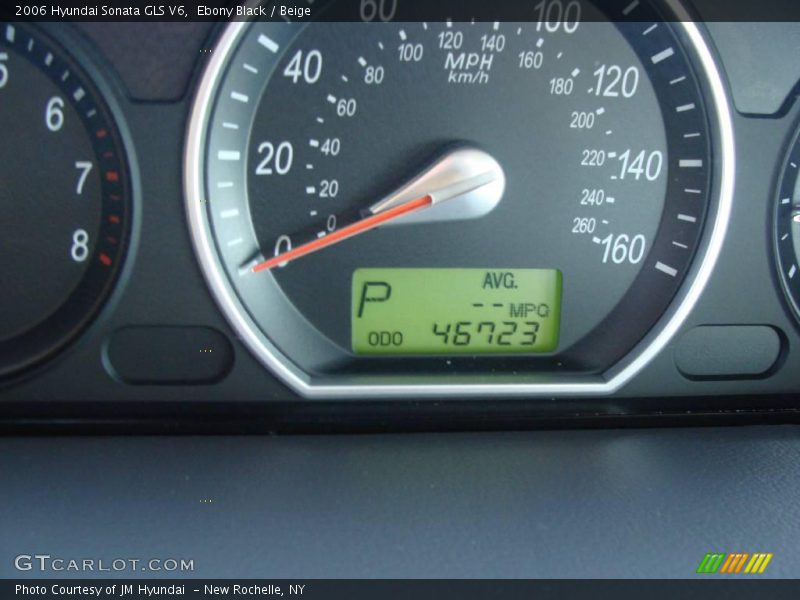 Ebony Black / Beige 2006 Hyundai Sonata GLS V6