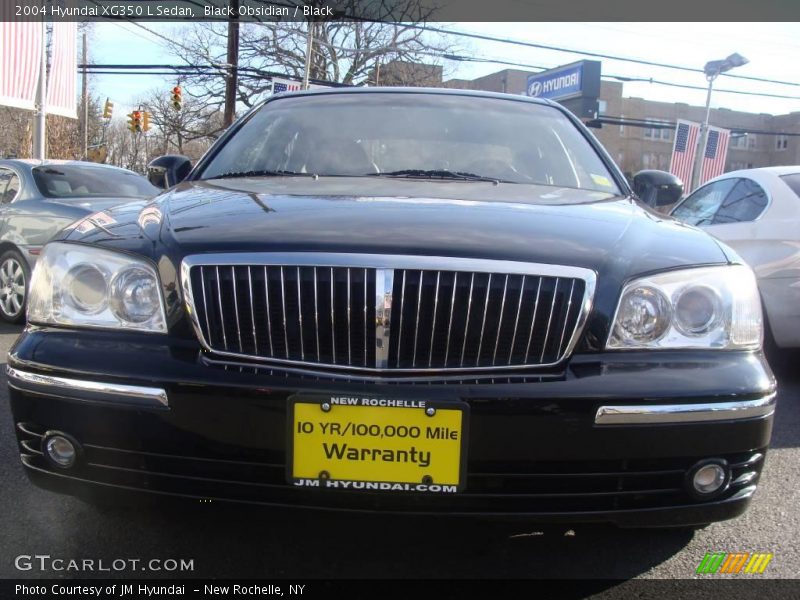 Black Obsidian / Black 2004 Hyundai XG350 L Sedan