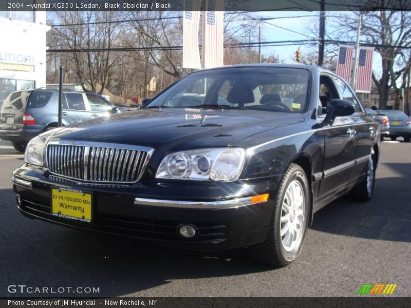 Black Obsidian / Black 2004 Hyundai XG350 L Sedan